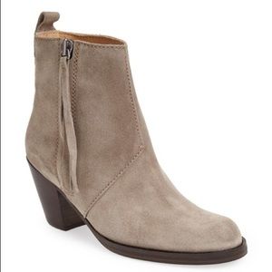Acne Studios Pistol Leather Suede Booties sz 40